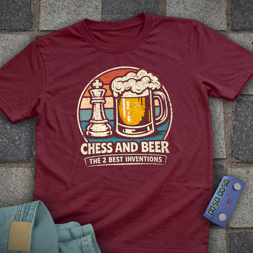 Beer Retro Chess T-Shirt