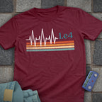 Retro Heartbeat 1.e4 Chess T-Shirt