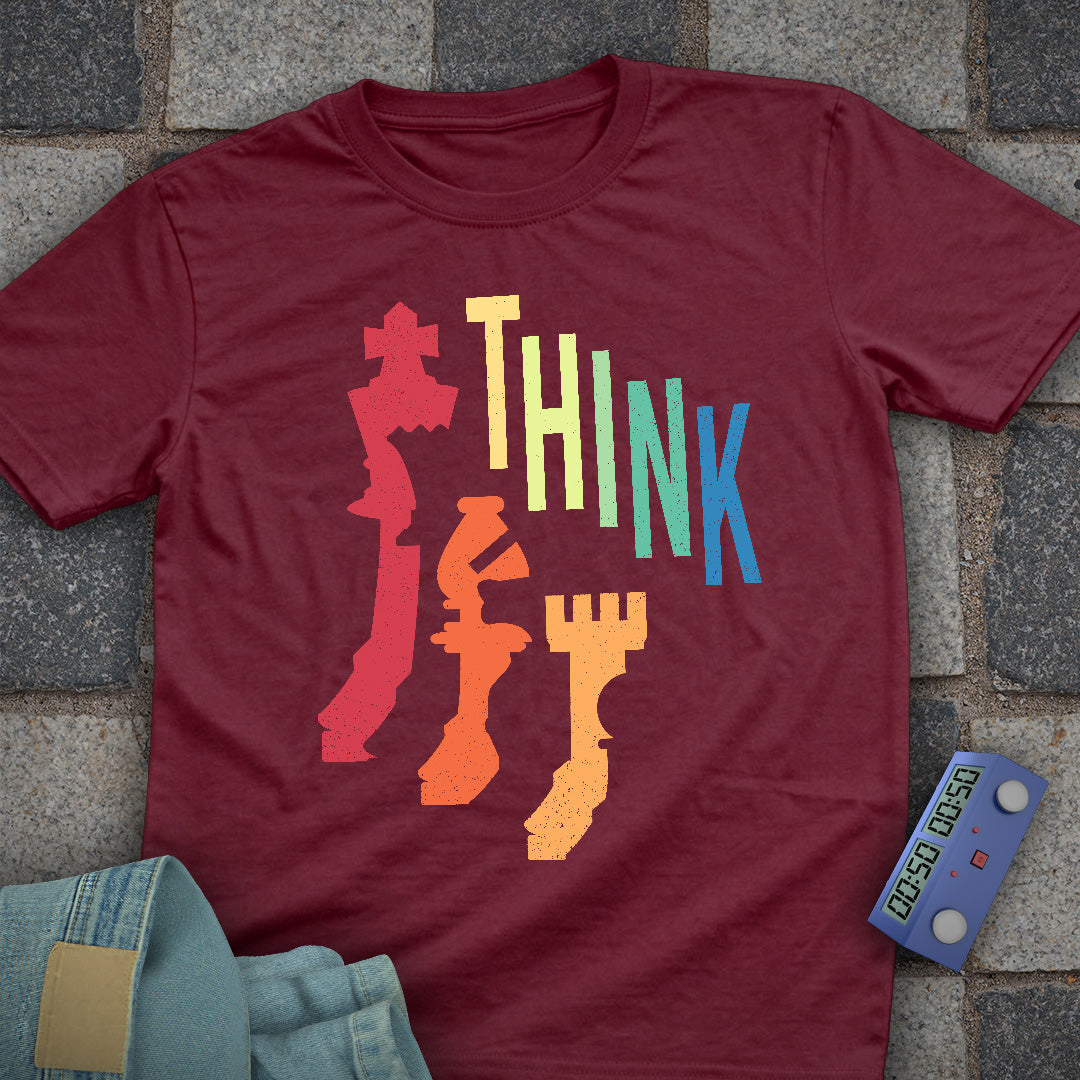 Think Shadow Retro Chess T-Shirt