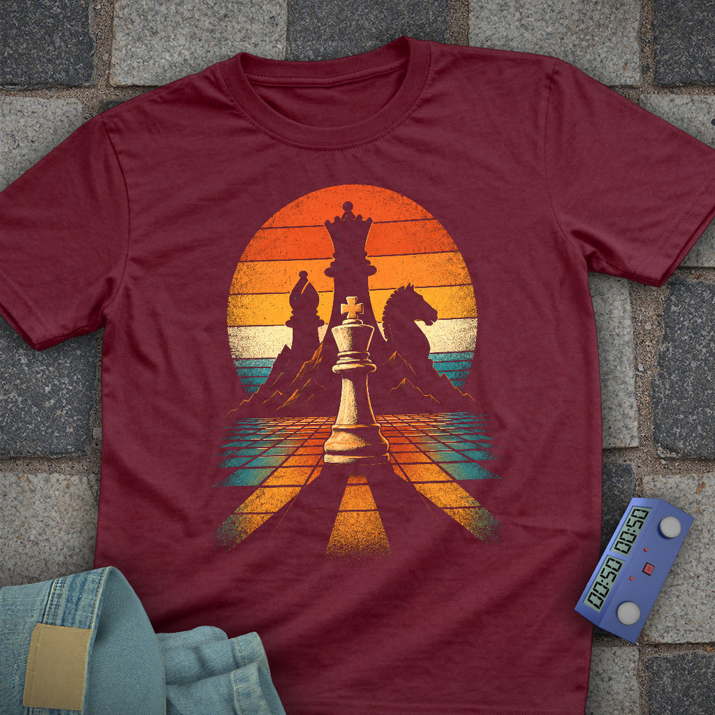 Retro Mountain Chess T-Shirt