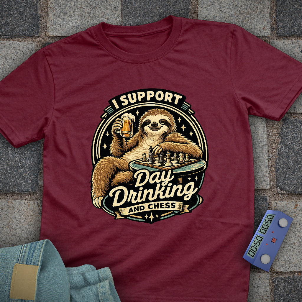 Support Day Drinking Chess T-Shirt
