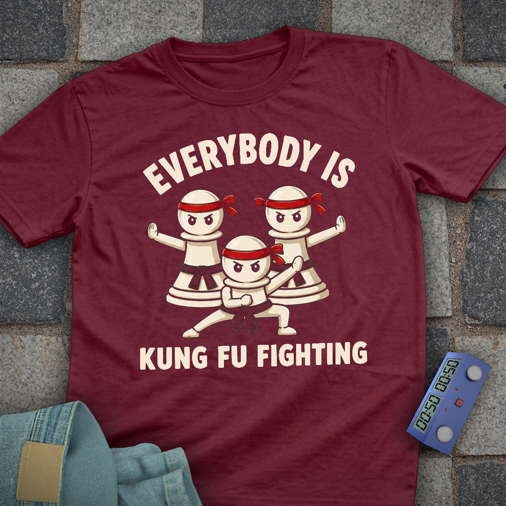 Kung Fu Fighting Chess T-Shirt