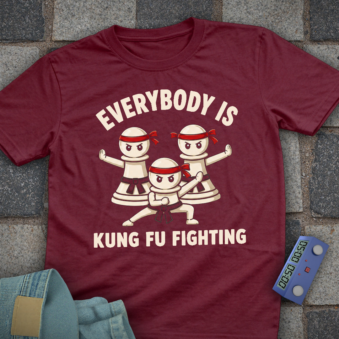 Kung Fu Fighting Chess T-Shirt