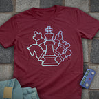 Shadow Shapes Chess T-Shirt