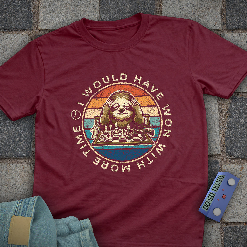Sloth More Time Chess T-Shirt