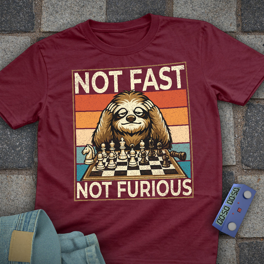 Not Fast. Not Furious Chess T-Shirt