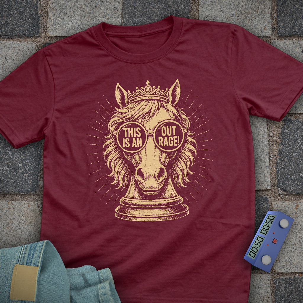 Outrage Knight Chess T-Shirt