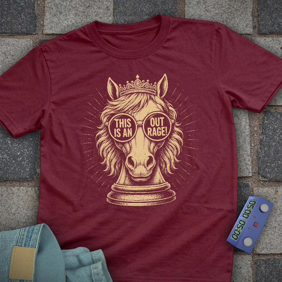 Outrage Knight Chess T-Shirt