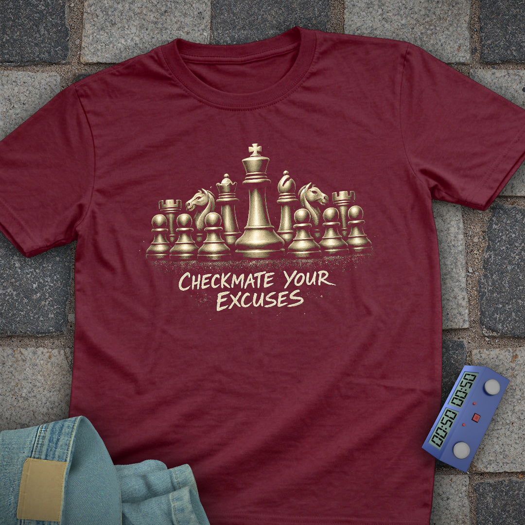 Checkmate Excuses Chess T-Shirt