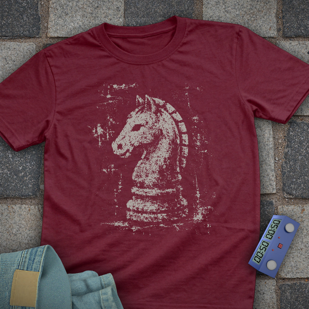 Grunge Knight Chess T-Shirt