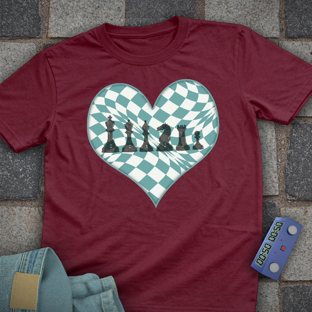 Checkered Heart Chess T-Shirt