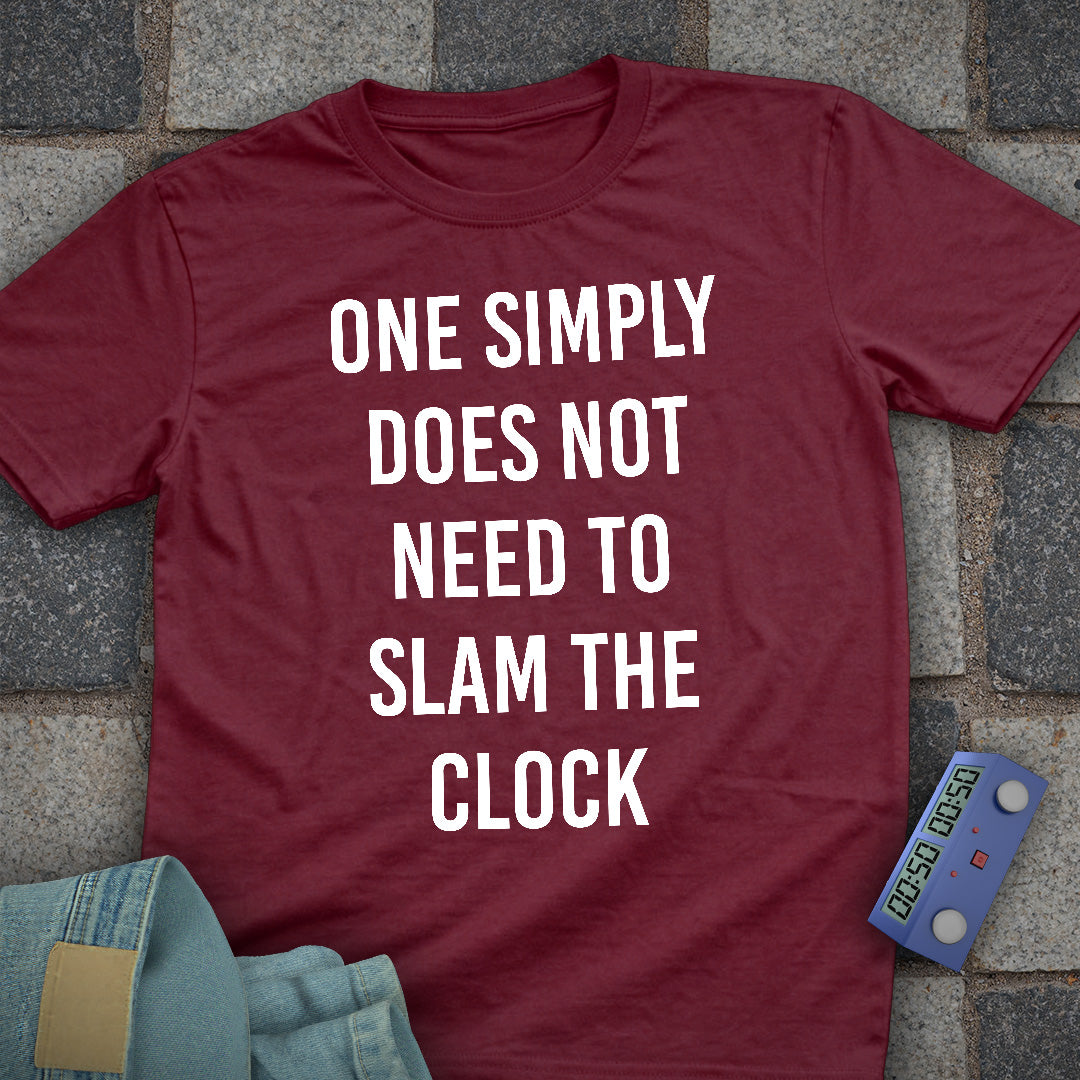 Clock Slam Chess T-Shirt