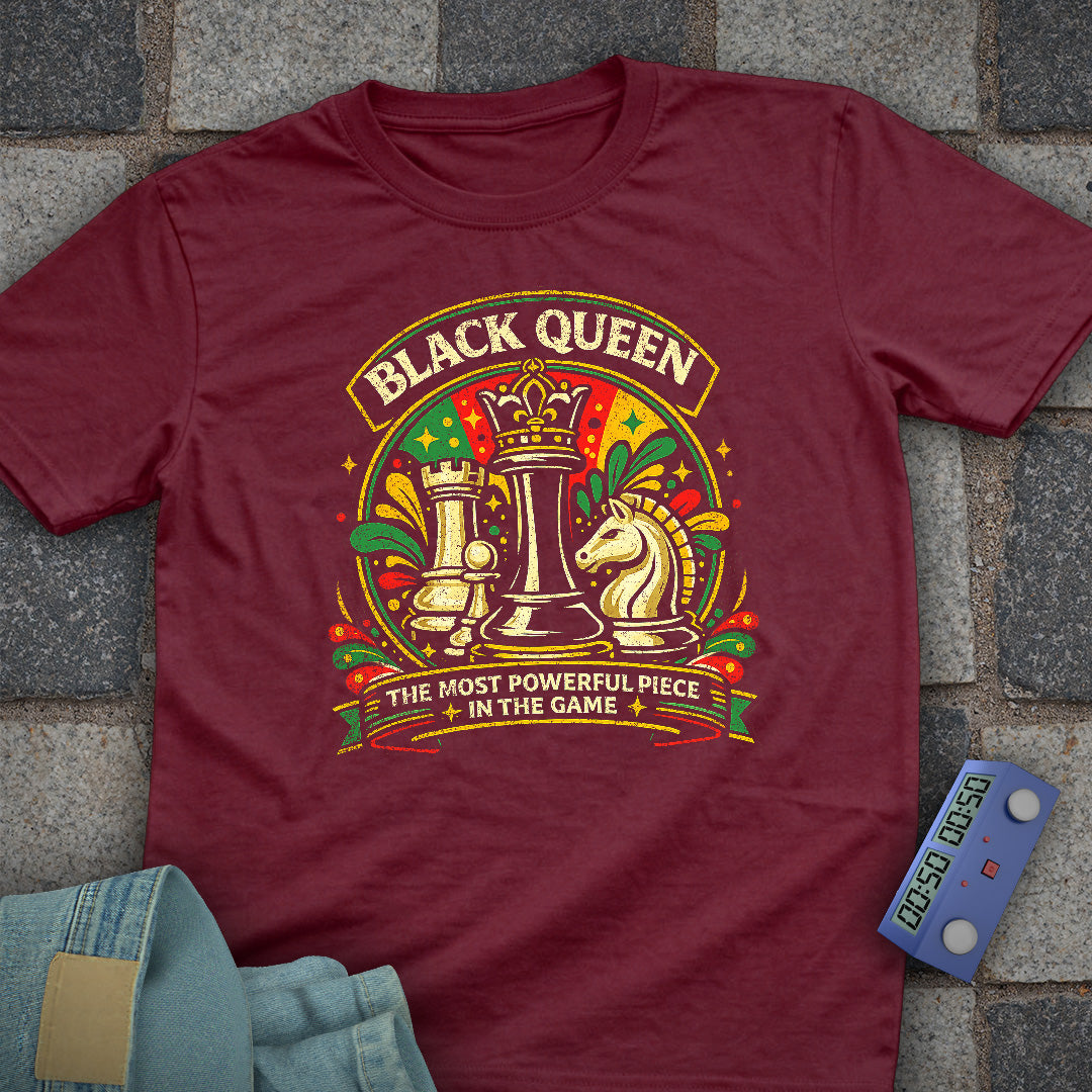 Black Queen Chess T-Shirt