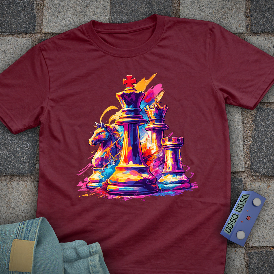 Colorful Chess Art T-Shirt