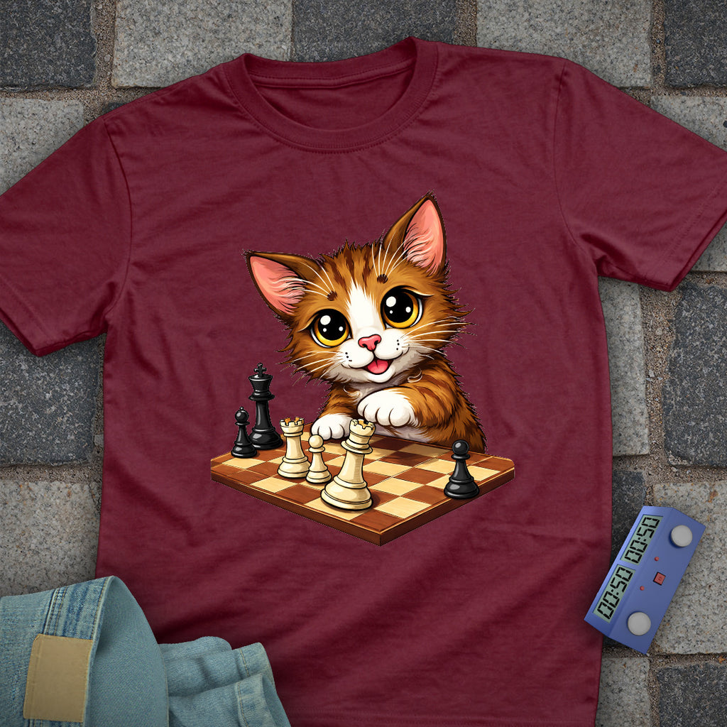 Cat playing Chess T-Shirt