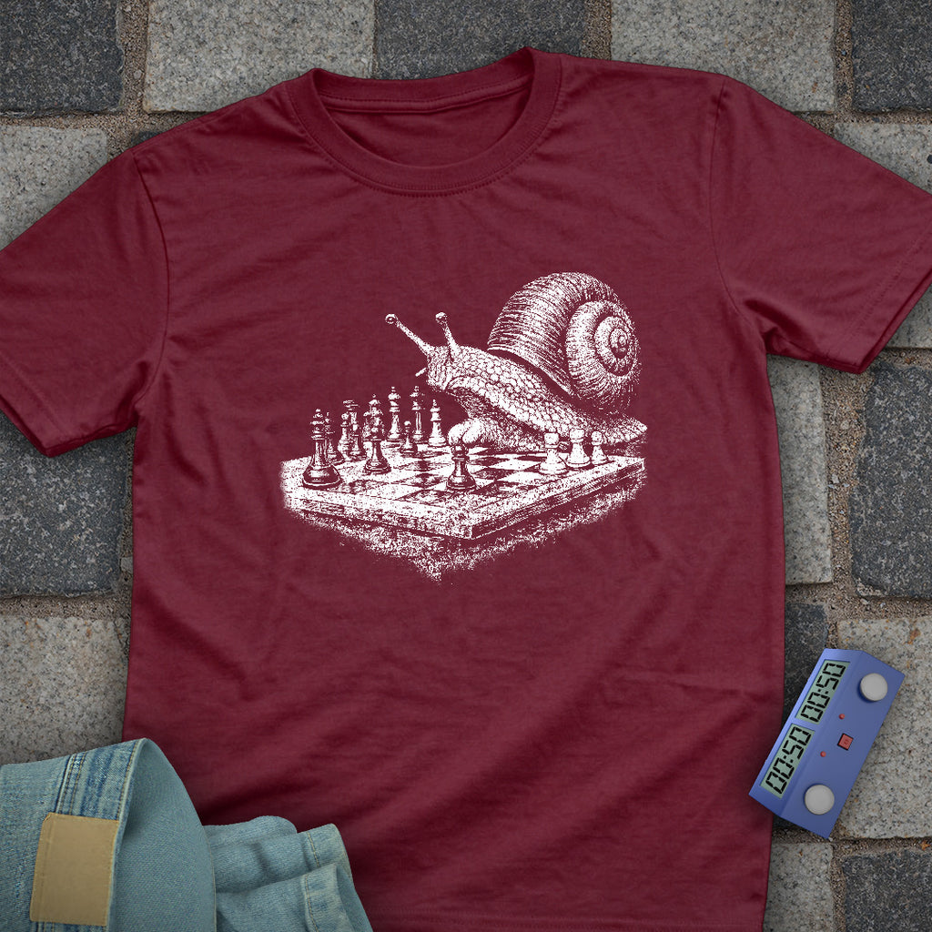 Snail Playing Chess T-Shirt
