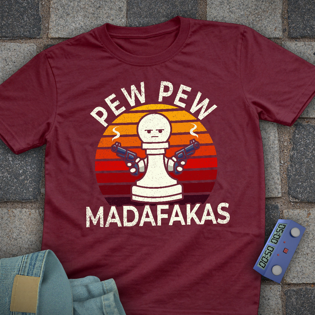 Pew Pew Chess Pawn T-Shirt