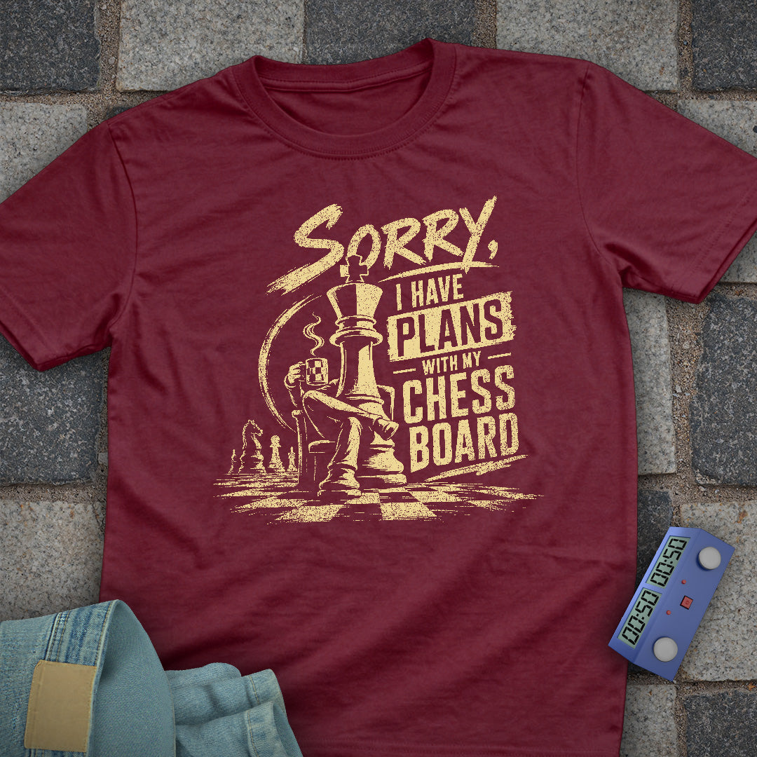 Plans with Chess Board T-Shirt