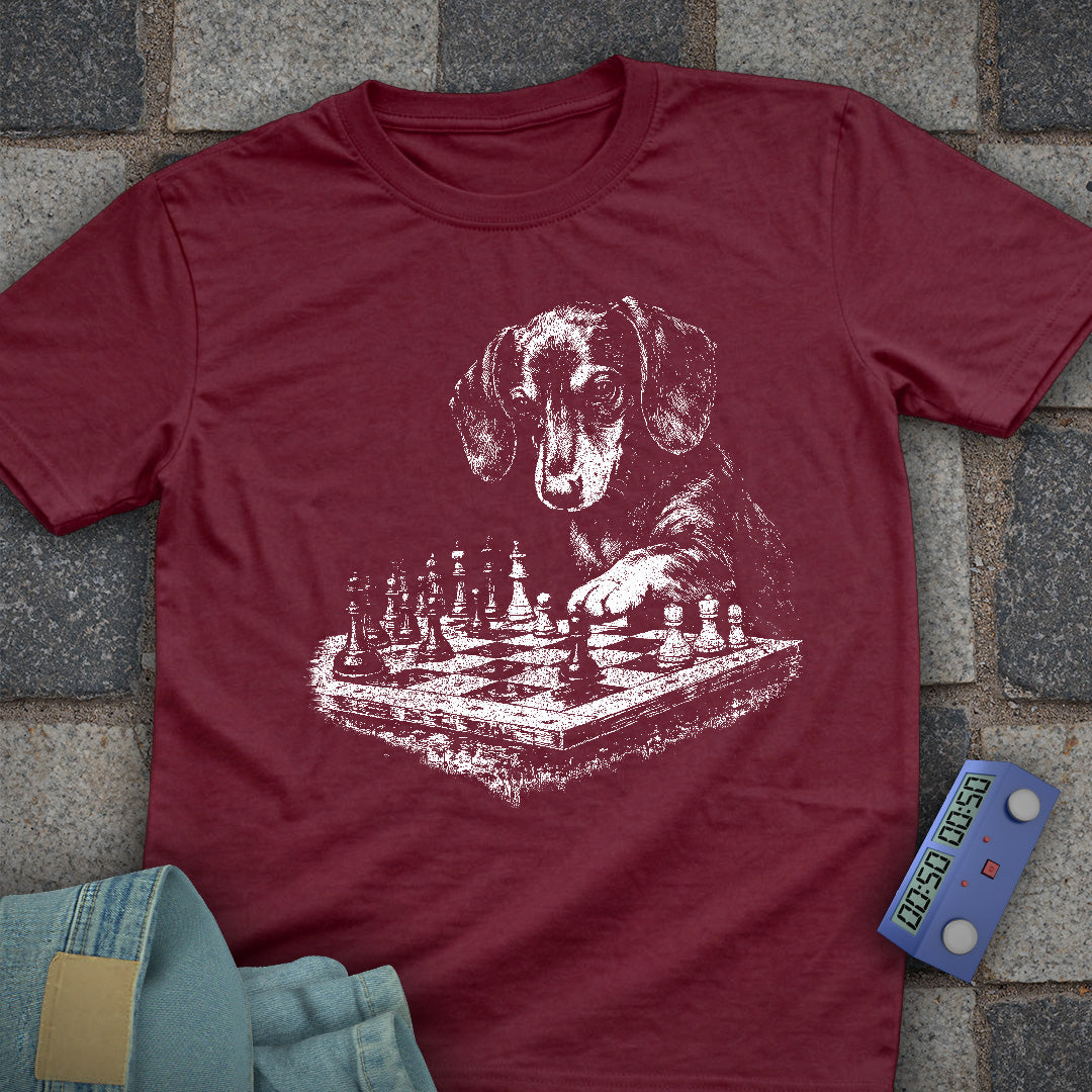 Dog Playing Chess T-Shirt