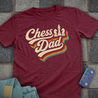 Chess Dad Typography T-Shirt