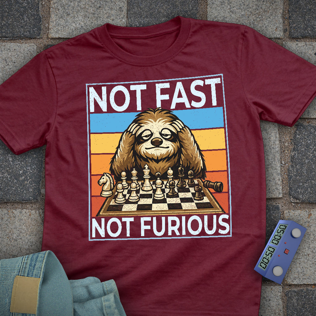 Not Fast. Not Furious Chess T-Shirt