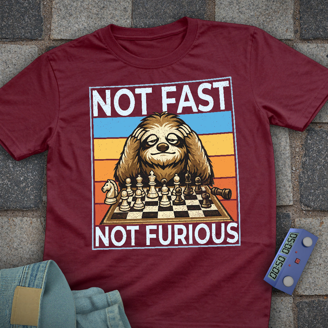 Not Fast. Not Furious Chess T-Shirt