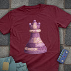 Patchwork Queen Chess T-Shirt (Printed Patch Effect)