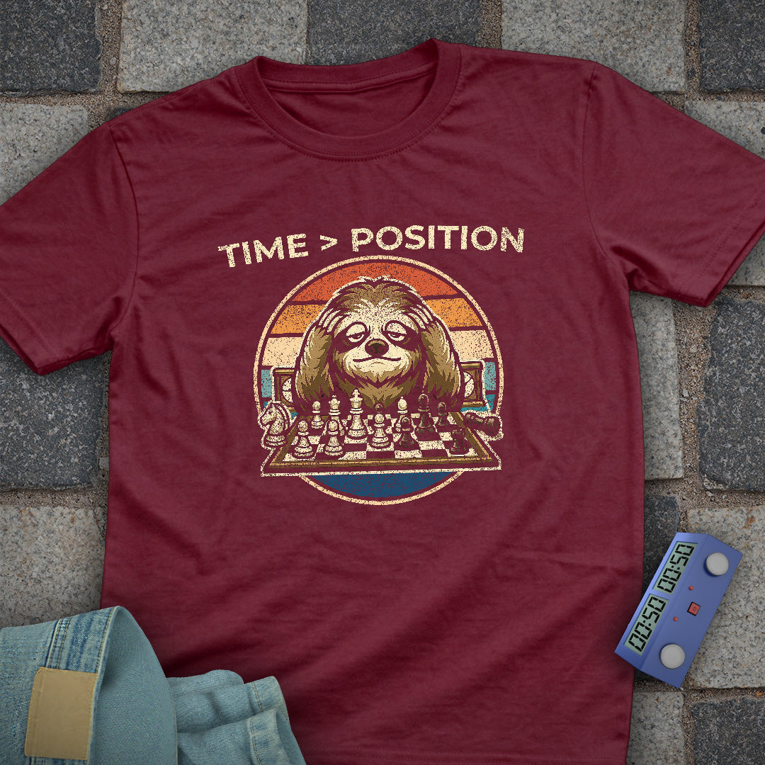 Sloth Position Chess T-Shirt