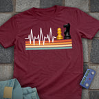 Retro Heartbeat Chess T-Shirt