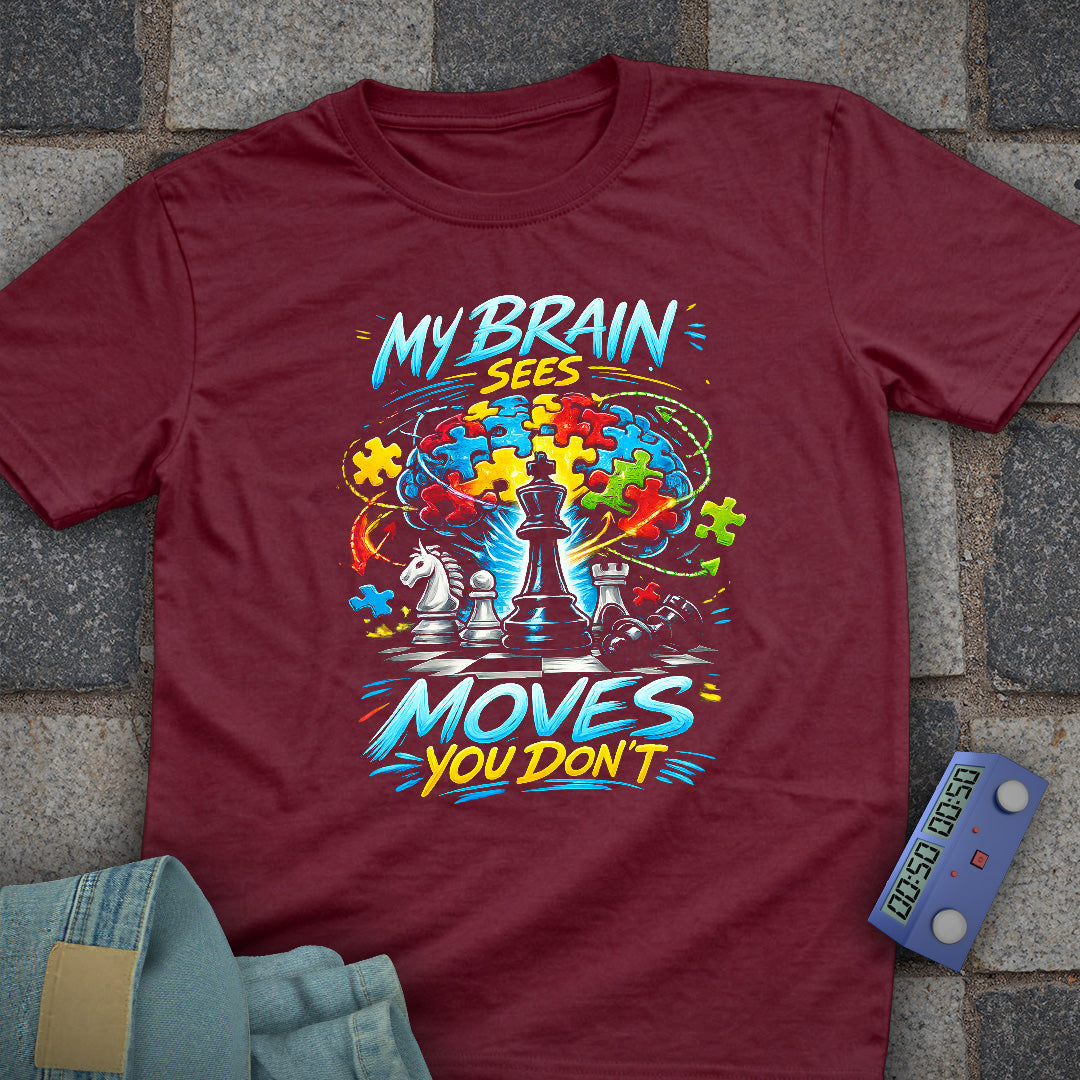 Brain Moves Chess T-Shirt