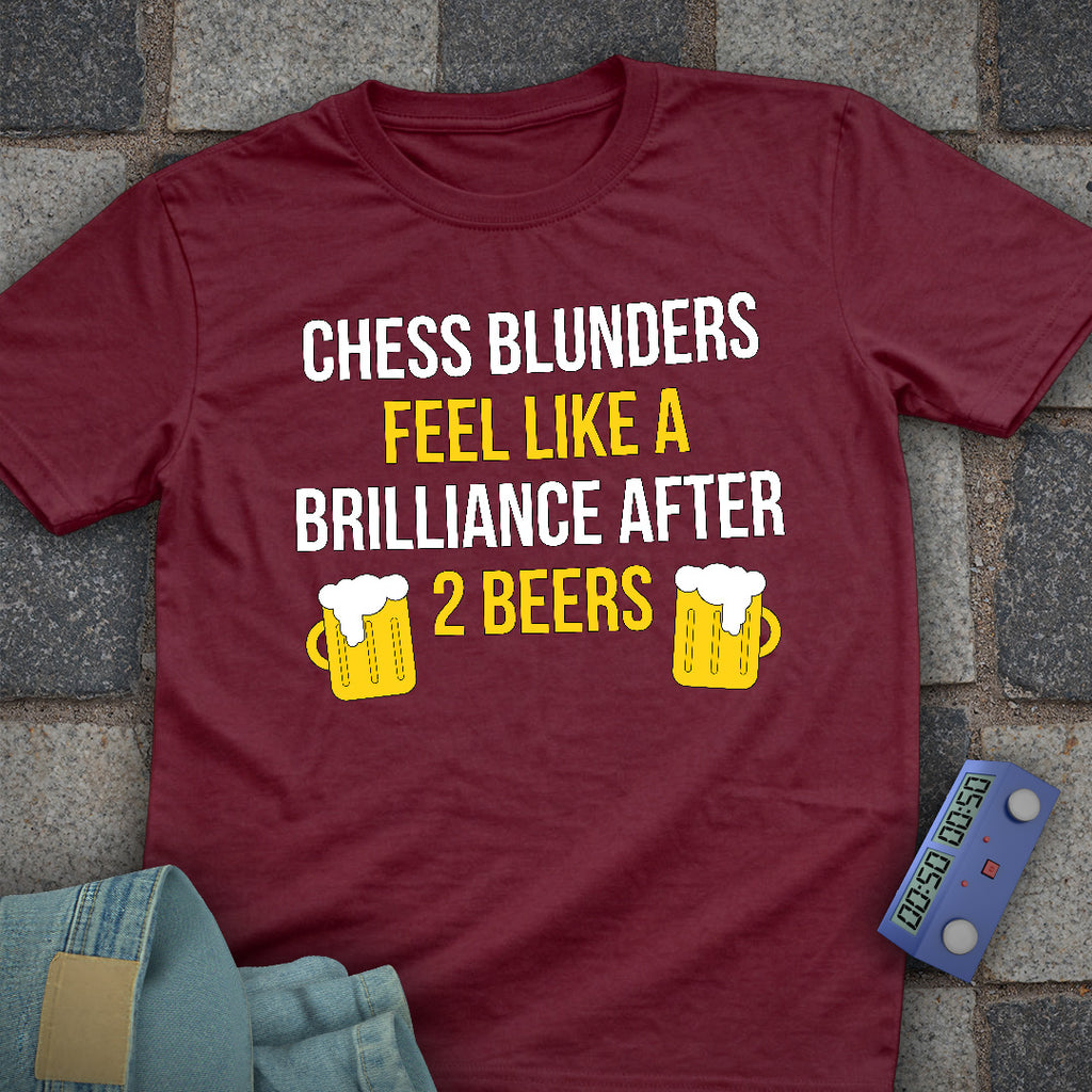 Blunders Beers Chess T-Shirt
