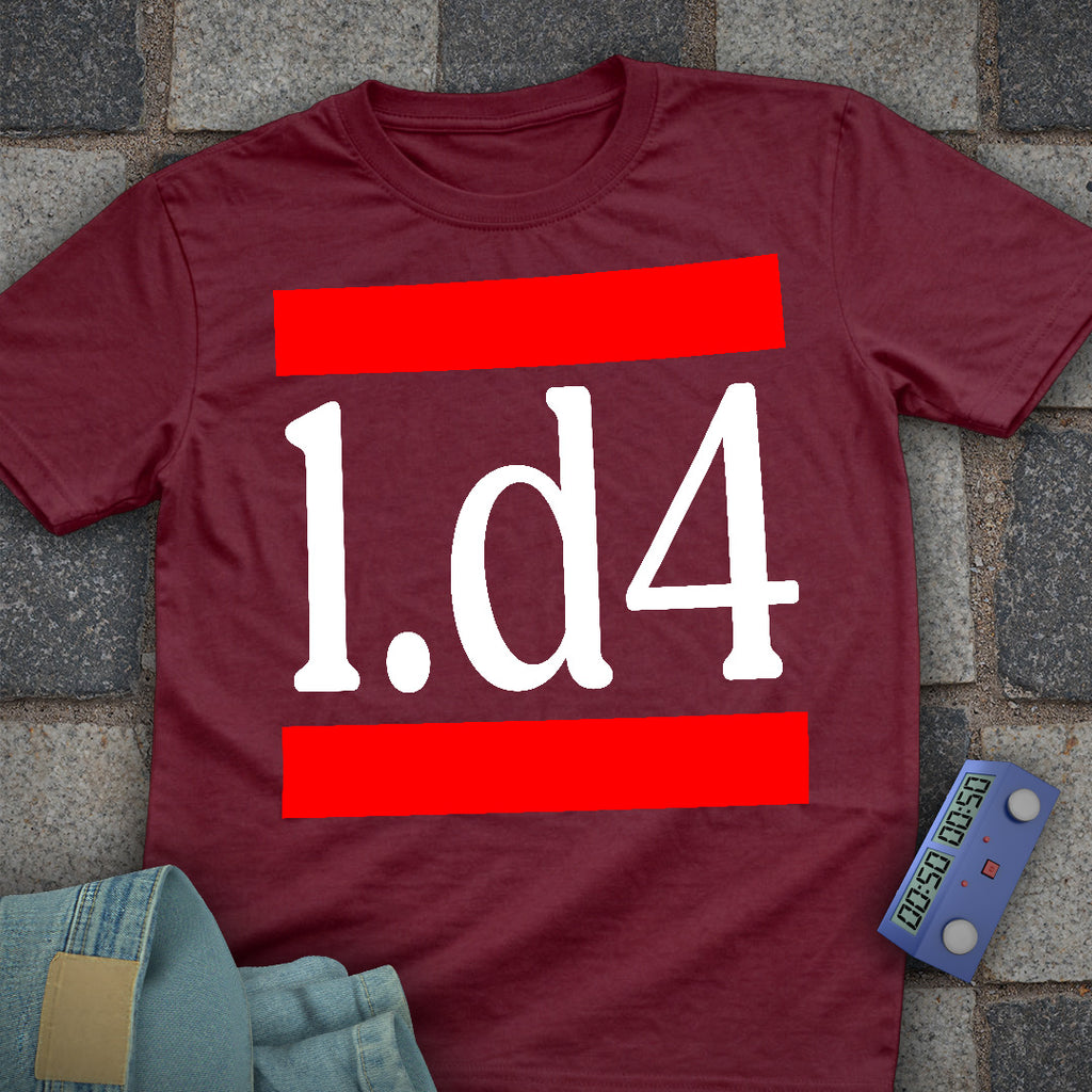 1.d4 Chess Loud T-Shirt