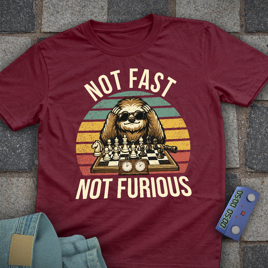 Not Fast. Not Furious Chess T-Shirt