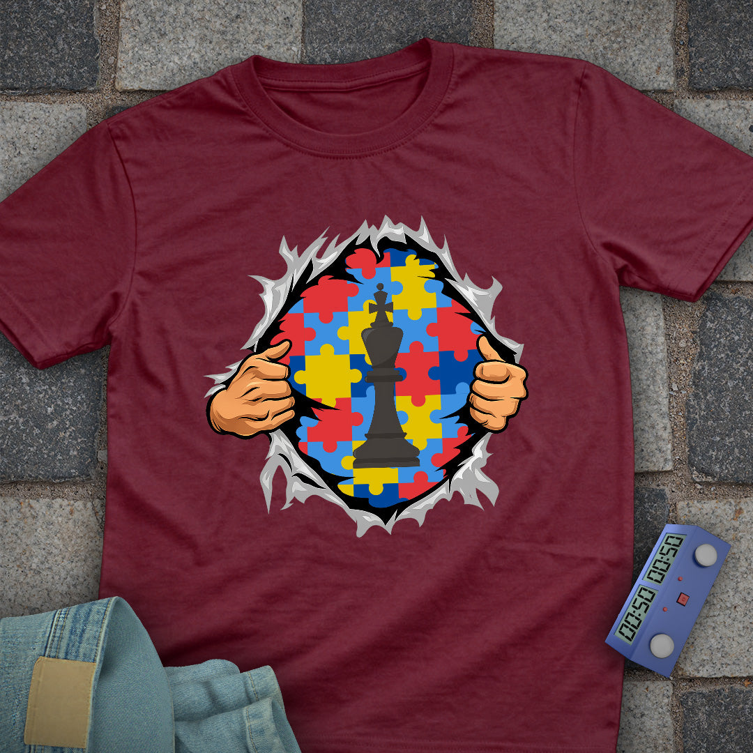 Autism Superhero Chess T-Shirt