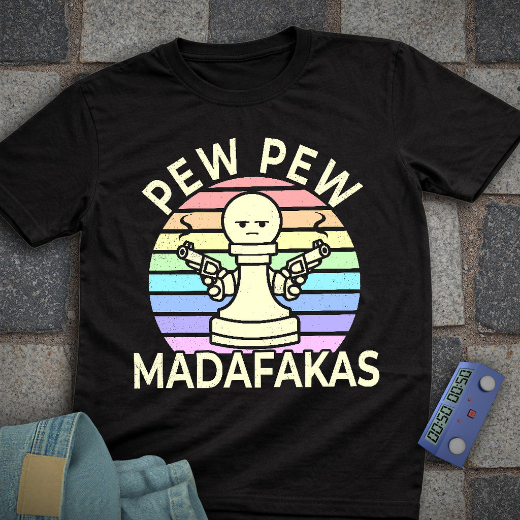 Pew Pew Pastel Chess T-Shirt