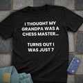 Grandpa Chess Master T-Shirt