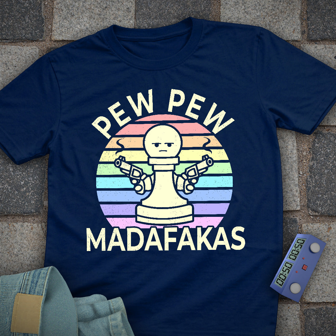 Pew Pew Pastel Chess T-Shirt