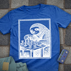 Vintage Woodcut Sloth Chess T-Shirt