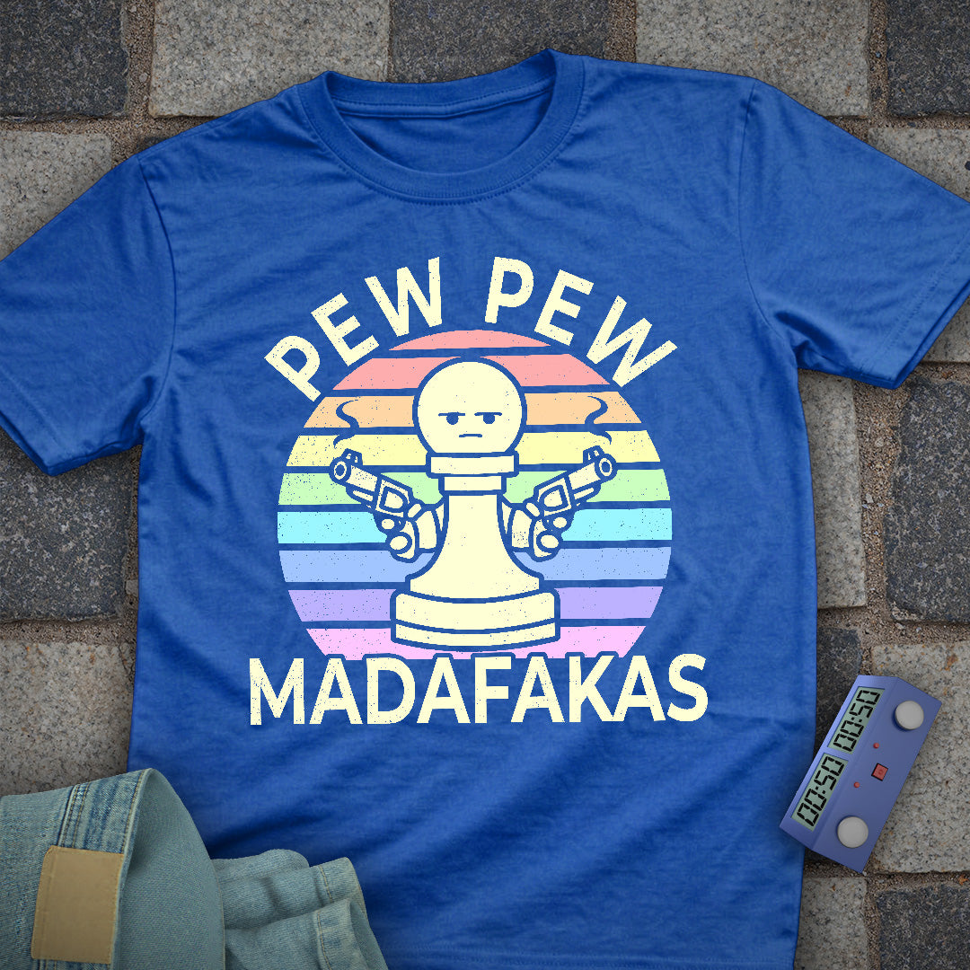 Pew Pew Pastel Chess T-Shirt