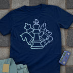 Shadow Shapes Chess T-Shirt