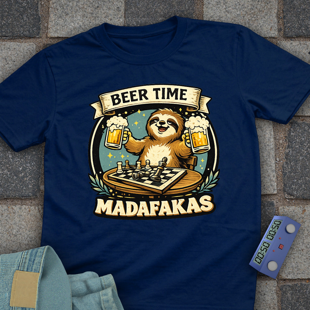Beer Time Madafakas! Chess T-Shirt