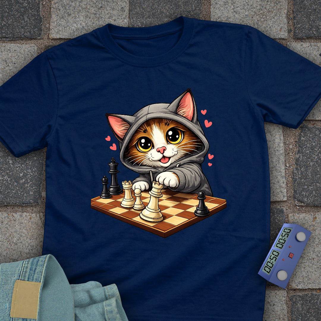 Cat Hoody Chess T-Shirt