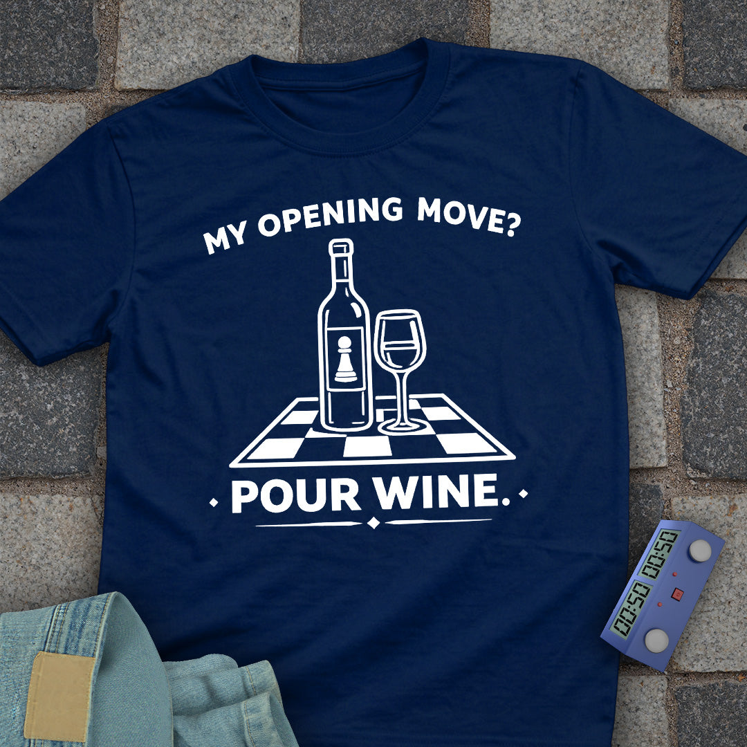 Wine Open Chess Mom T-Shirt