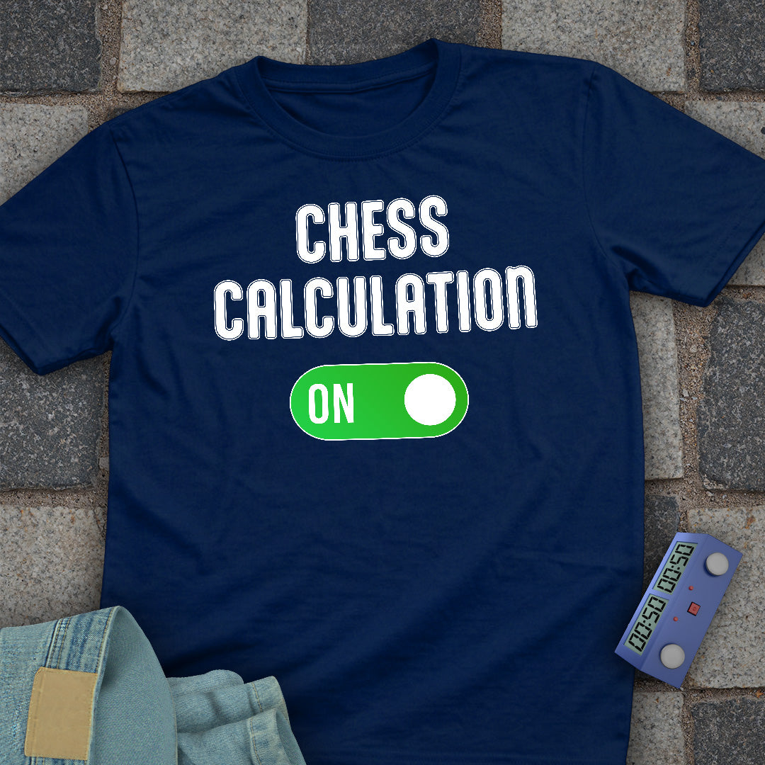 Chess Calculation On T-Shirt