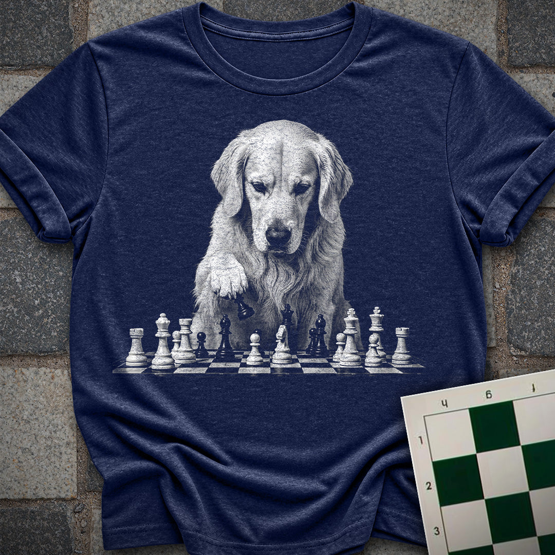 Golden Retriever Chess Dog T-Shirt
