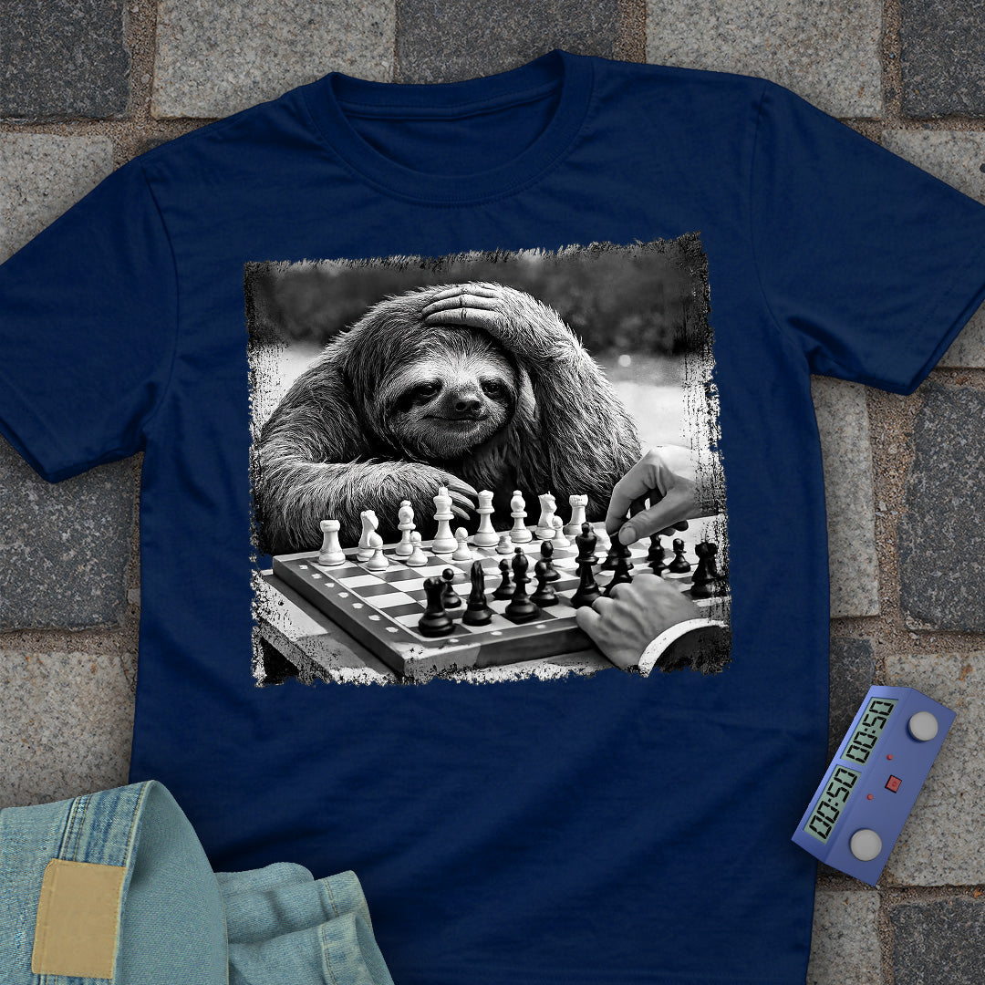 Sloth Playing Chess T-Shirt