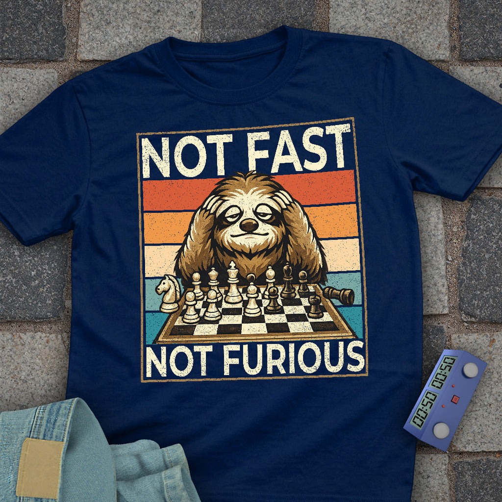 Not Fast. Not Furious Chess T-Shirt