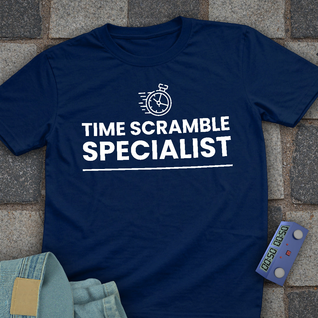 Time Scramble Specialist Chess T-Shirt