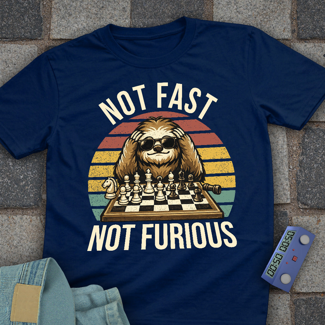 Not Fast. Not Furious Chess Sunglasses T-Shirt