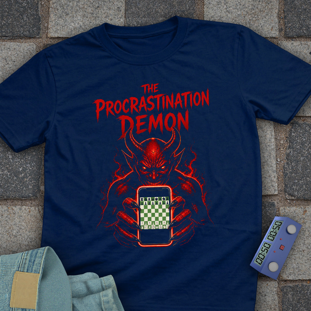 Procrastination Chess Demon T-Shirt